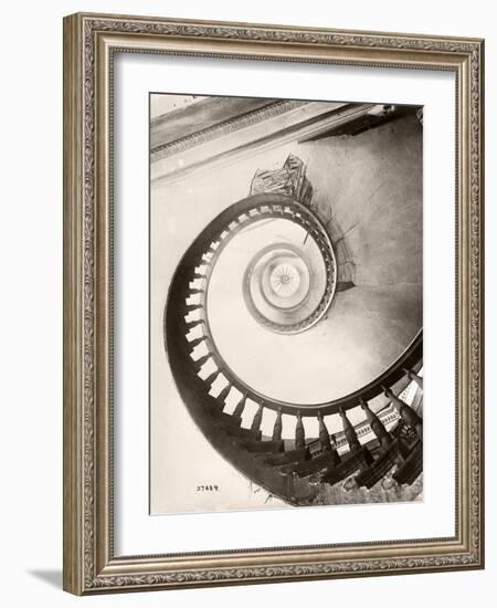 St. Louis Hotel's Winding Staircase-Bettmann-Framed Photographic Print