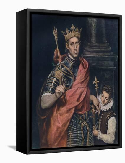 'St. Louis King of France with a Page', c1590-El Greco-Framed Premier Image Canvas