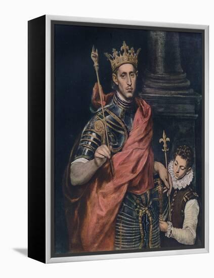 'St. Louis King of France with a Page', c1590-El Greco-Framed Premier Image Canvas