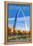 St. Louis, Missouri - Gateway Arch in Fall-Lantern Press-Framed Stretched Canvas