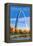 St. Louis, Missouri - Gateway Arch in Fall-Lantern Press-Framed Stretched Canvas