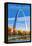 St. Louis, Missouri - Gateway Arch in Fall-Lantern Press-Framed Stretched Canvas