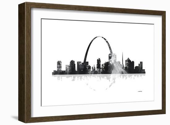 St Louis Missouri Skyline-Marlene Watson-Framed Giclee Print