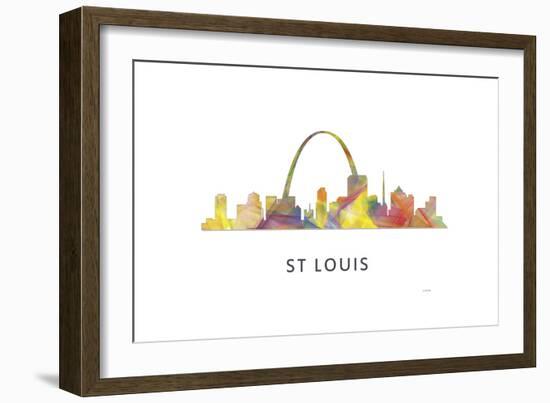 St Louis Missouri Skyline-Marlene Watson-Framed Giclee Print