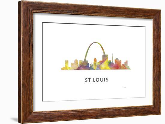 St Louis Missouri Skyline-Marlene Watson-Framed Giclee Print