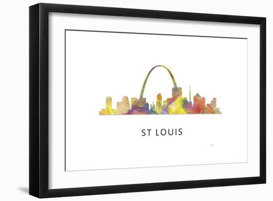 St Louis Missouri Skyline-Marlene Watson-Framed Giclee Print