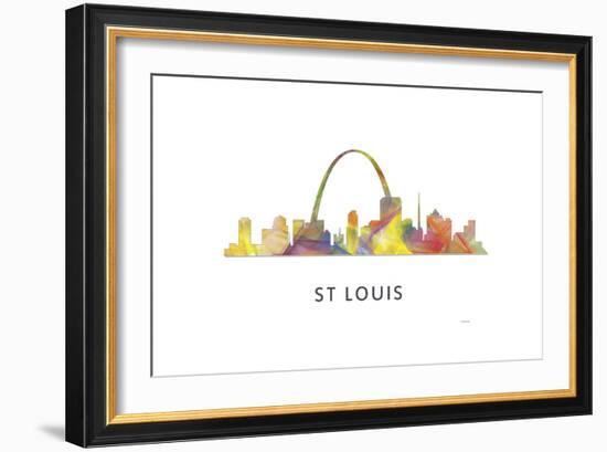 St Louis Missouri Skyline-Marlene Watson-Framed Giclee Print