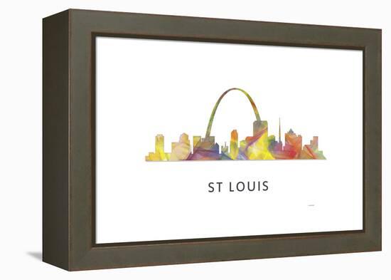 St Louis Missouri Skyline-Marlene Watson-Framed Premier Image Canvas