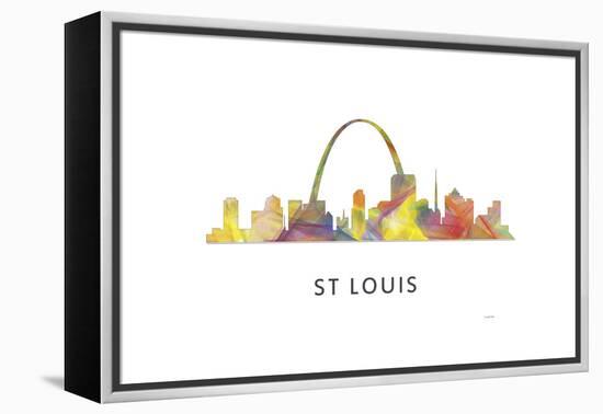 St Louis Missouri Skyline-Marlene Watson-Framed Premier Image Canvas