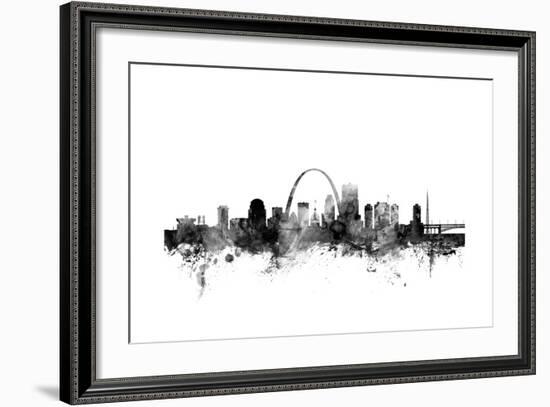 St Louis Missouri Skyline-Michael Tompsett-Framed Art Print