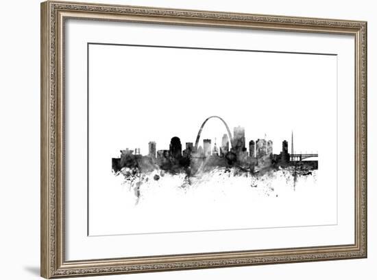 St Louis Missouri Skyline-Michael Tompsett-Framed Art Print