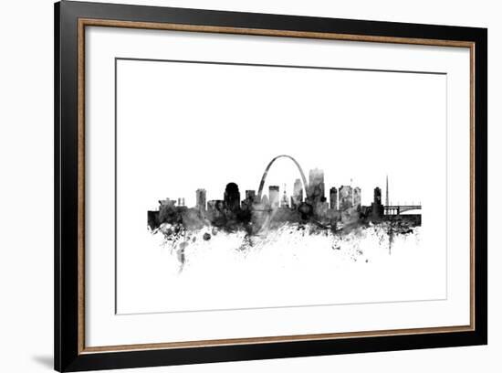 St Louis Missouri Skyline-Michael Tompsett-Framed Art Print