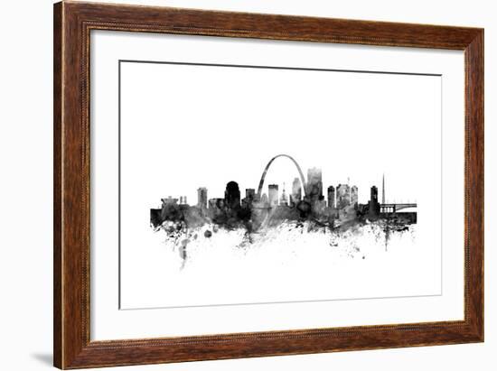 St Louis Missouri Skyline-Michael Tompsett-Framed Art Print