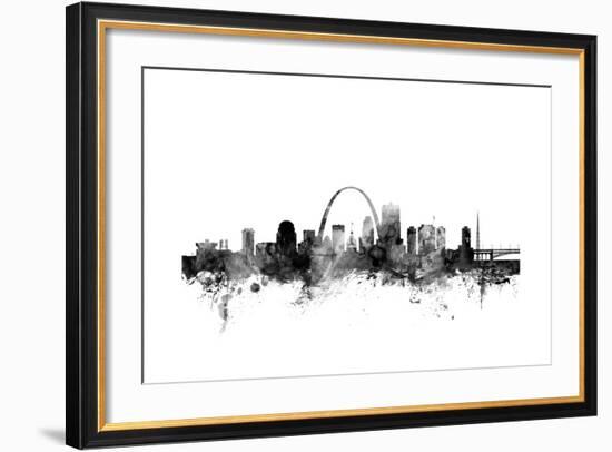 St Louis Missouri Skyline-Michael Tompsett-Framed Art Print