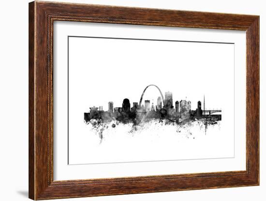 St Louis Missouri Skyline-Michael Tompsett-Framed Art Print