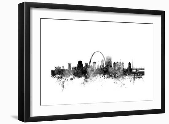 St Louis Missouri Skyline-Michael Tompsett-Framed Art Print