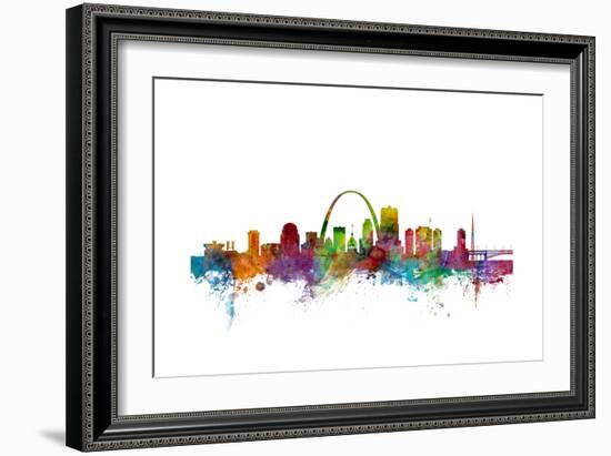 St Louis Missouri Skyline-Michael Tompsett-Framed Art Print