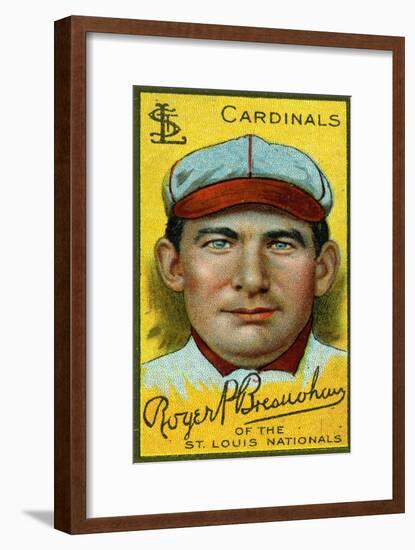 St.Louis,MO,St.Louis Cardinals, Roger Bresnahan,Baseball Card-Lantern Press-Framed Art Print