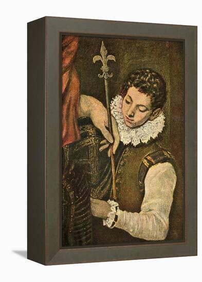 'St. Louis of France (or St. Ferdinand of Castile)', c1586-1590, (1938)-El Greco-Framed Premier Image Canvas