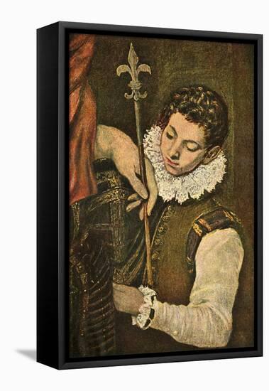 'St. Louis of France (or St. Ferdinand of Castile)', c1586-1590, (1938)-El Greco-Framed Premier Image Canvas