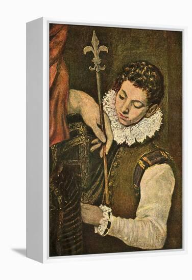 'St. Louis of France (or St. Ferdinand of Castile)', c1586-1590, (1938)-El Greco-Framed Premier Image Canvas