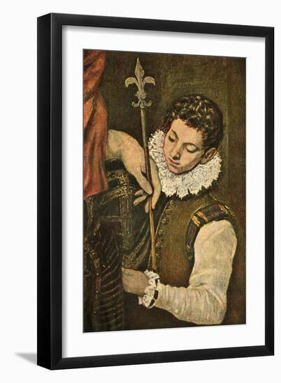 'St. Louis of France (or St. Ferdinand of Castile)', c1586-1590, (1938)-El Greco-Framed Giclee Print