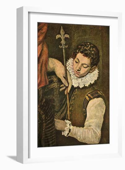 'St. Louis of France (or St. Ferdinand of Castile)', c1586-1590, (1938)-El Greco-Framed Giclee Print