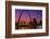 St. Louis skyline and Arch at night, St. Louis, Missouri-null-Framed Photographic Print