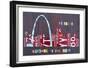 St. Louis Skyline-Design Turnpike-Framed Giclee Print