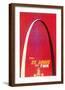 St. Louis, USA - Fly TWA (Trans World Airlines) - The Gateway Arch Monument-David Klein-Framed Art Print