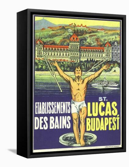 St. Lucas, Budapest Luggage Label-null-Framed Premier Image Canvas