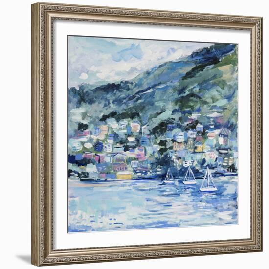 St. Lucia Landscape-Michelle Brunner-Framed Art Print