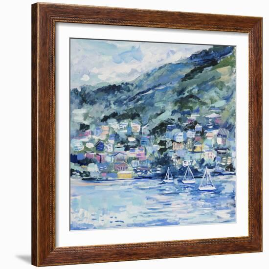 St. Lucia Landscape-Michelle Brunner-Framed Art Print