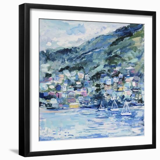 St. Lucia Landscape-Michelle Brunner-Framed Art Print