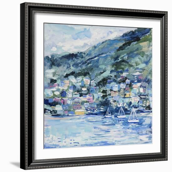 St. Lucia Landscape-Michelle Brunner-Framed Art Print