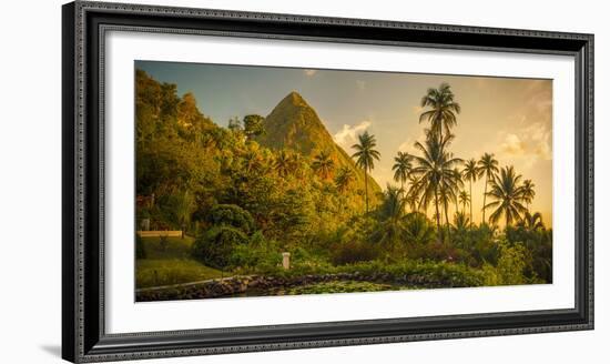 St Lucia, Soufriere, Sugar Beach Resort, Formerly Jalousie Plantation Resort and Gros Piton-Alan Copson-Framed Photographic Print