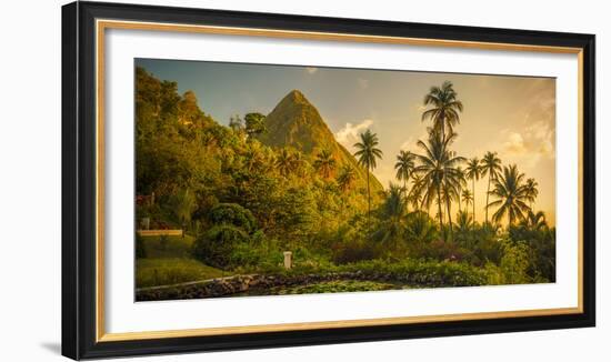 St Lucia, Soufriere, Sugar Beach Resort, Formerly Jalousie Plantation Resort and Gros Piton-Alan Copson-Framed Photographic Print