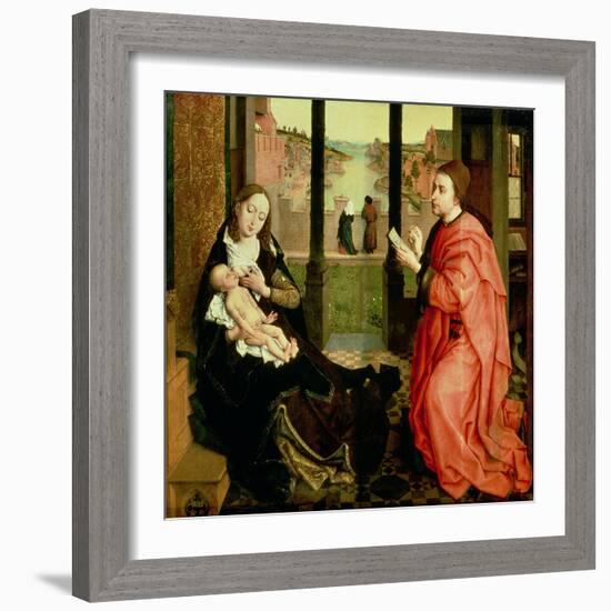 St. Luke Drawing a Portrait of the Virgin-Rogier van der Weyden-Framed Giclee Print