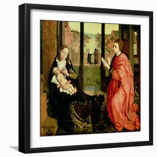 St. Luke Drawing a Portrait of the Virgin-Rogier van der Weyden-Framed Giclee Print