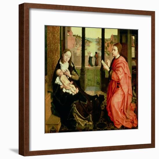 St. Luke Drawing a Portrait of the Virgin-Rogier van der Weyden-Framed Giclee Print