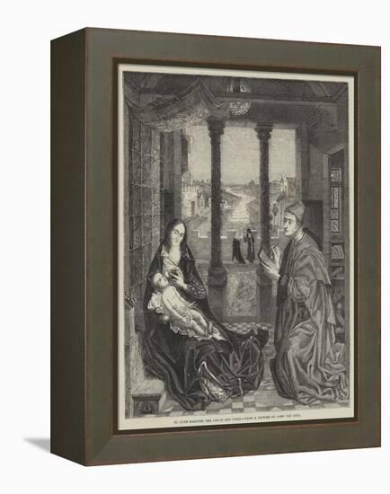 St Luke Drawing the Virgin and Child-Jan van Eyck-Framed Premier Image Canvas