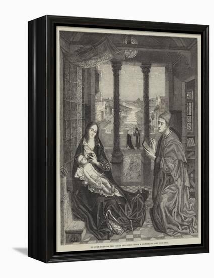 St Luke Drawing the Virgin and Child-Jan van Eyck-Framed Premier Image Canvas