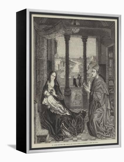 St Luke Drawing the Virgin and Child-Jan van Eyck-Framed Premier Image Canvas