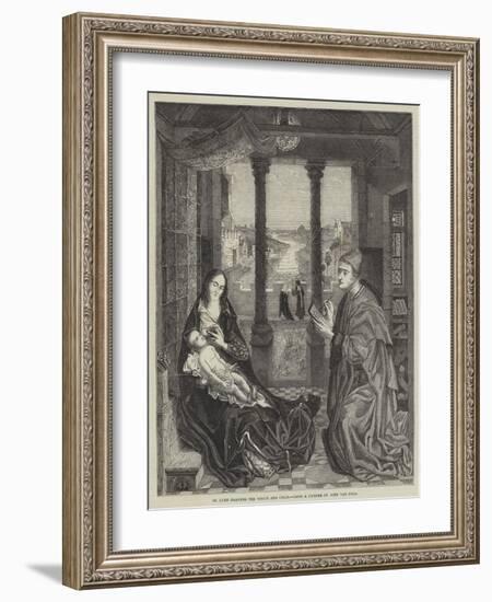 St Luke Drawing the Virgin and Child-Jan van Eyck-Framed Giclee Print