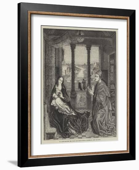 St Luke Drawing the Virgin and Child-Jan van Eyck-Framed Giclee Print