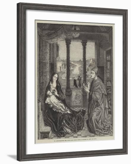 St Luke Drawing the Virgin and Child-Jan van Eyck-Framed Giclee Print