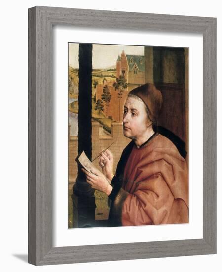 St Luke Drawing the Virgin, Detail, 15th Century-Rogier van der Weyden-Framed Giclee Print