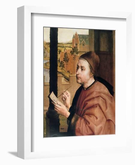 St Luke Drawing the Virgin, Detail, 15th Century-Rogier van der Weyden-Framed Giclee Print