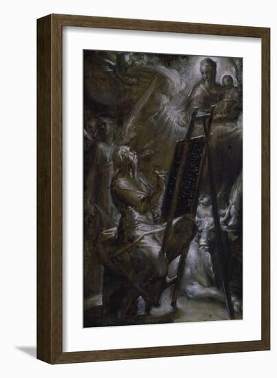 St. Luke Painting the Virgin, 1582-Bartholomaeus Spranger-Framed Giclee Print