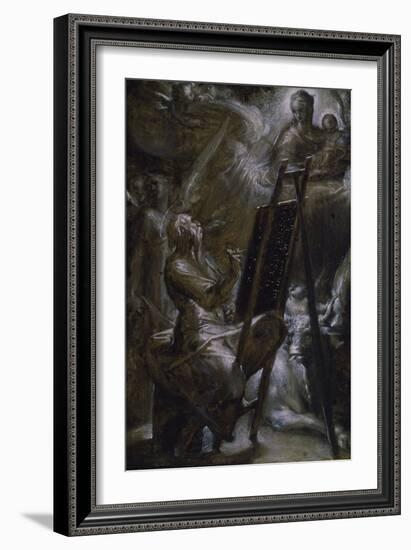 St. Luke Painting the Virgin, 1582-Bartholomaeus Spranger-Framed Giclee Print